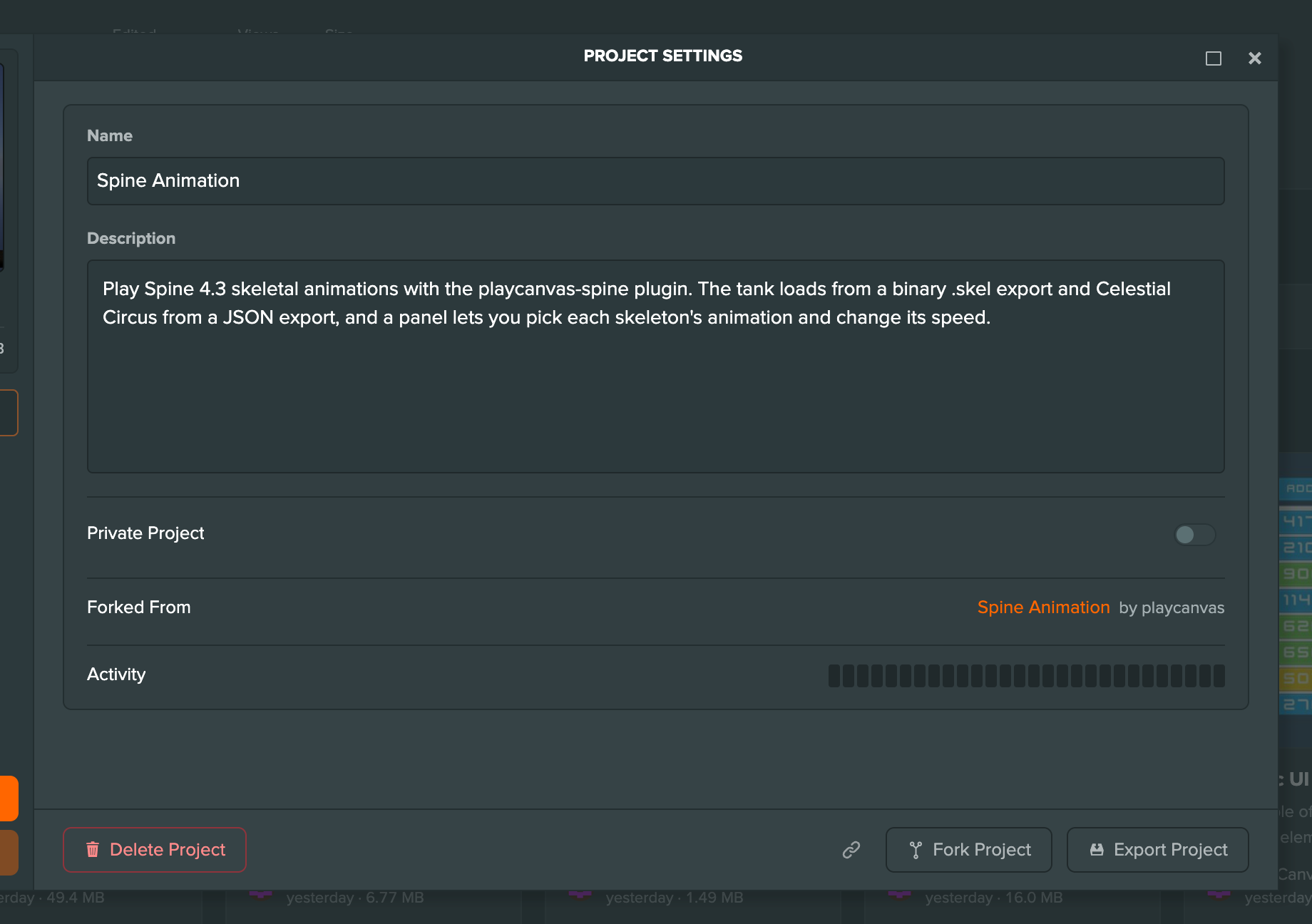 Project Settings